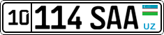 License plate of Uzbekistan, Organizations