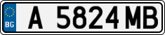 License plate of Bulgaria, Cars