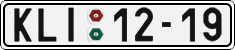 License plate of the Czech Republic, Cars (1960)