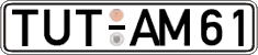 German license plate, Regular plates