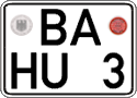 German license plate, Regular plates