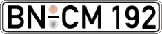 German license plate, Regular plates