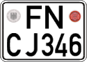 German license plate, Regular plates