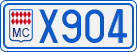 License plate of Monaco, Cars