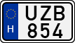 license plates of Hungary, Cars (1990)