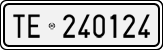 License plate of Italy, Cars (1927 year series)