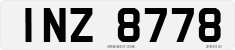License plate of the United Kingdom, Northern Ireland (1966)