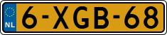License plate of the Netherlands, Cars