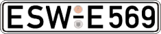 German license plate, Regular plates