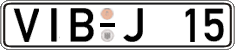 German license plate, Regular plates