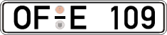 German license plate, Regular plates