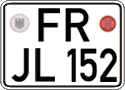 German license plate, Regular plates
