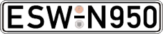 German license plate, Regular plates