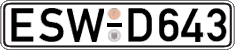German license plate, Regular plates