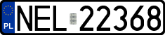 License plates of Poland, Regular car plates