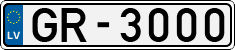 License plate of Latvia, Regular car plates