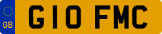 License plate of the United Kingdom, 1983 year system