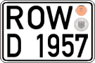 German license plate, Regular plates