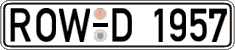 German license plate, Regular plates