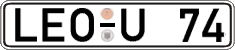 German license plate, Regular plates