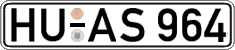 German license plate, Regular plates