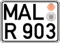 German license plate, Regular plates