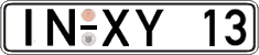 German license plate, Regular plates