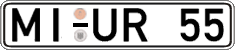 German license plate, Regular plates