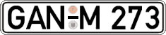 German license plate, Regular plates