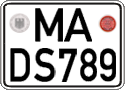 German license plate, Regular plates