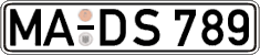 German license plate, Regular plates