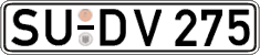 German license plate, Regular plates