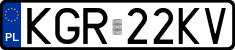 License plates of Poland, Regular car plates