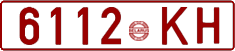 License plate Belarus, Cars (1992)