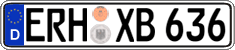 German license plate, Regular plates