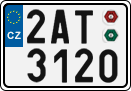 License plate of the Czech Republic, Cars (2001)