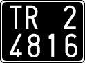 License plate of Italy, Cars (1927 year series)