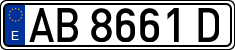 License plates of Spain, 1971 year series