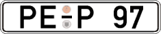 German license plate, Regular plates
