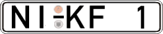 German license plate, Regular plates