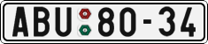License plate of the Czech Republic, Cars (1960)