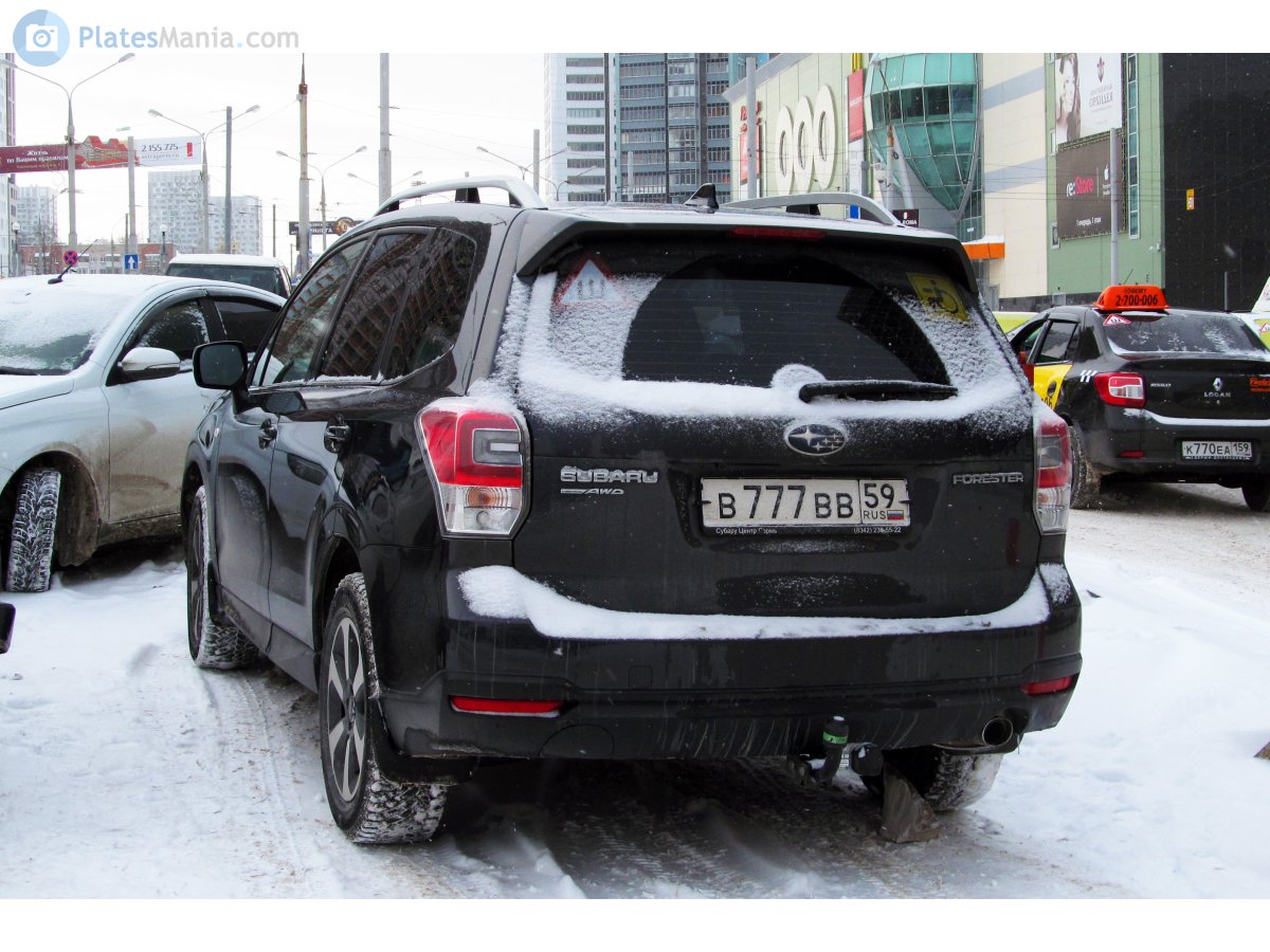 в 777 вв 59, Subaru Forester 4th gen (SJ), 2012­–2018