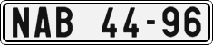 License plate of the Czech Republic, Cars (1960)