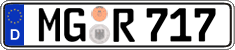 German license plate, Regular plates