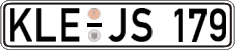 German license plate, Regular plates