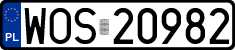 License plates of Poland, Regular car plates
