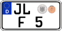 German license plate, Regular plates