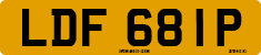 License plate of the United Kingdom, 1963 year system