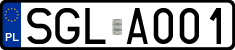 License plates of Poland, Regular car plates