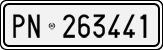License plate of Italy, Cars (1927 year series)